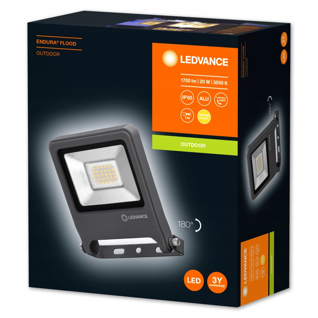 Naświetlacz LED 20W 3000K IP65 ENDURA LEDVANCE - obrazek 7