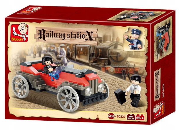 Klocki SLUBAN RAILWAY STATION auto stacja 95 el.