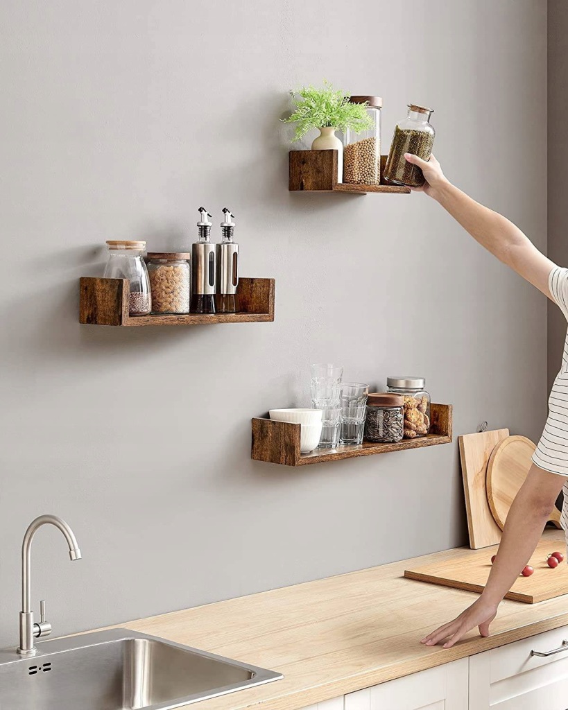 Komplet pływających 3 półek LOFT vintage brąz - obrazek 6