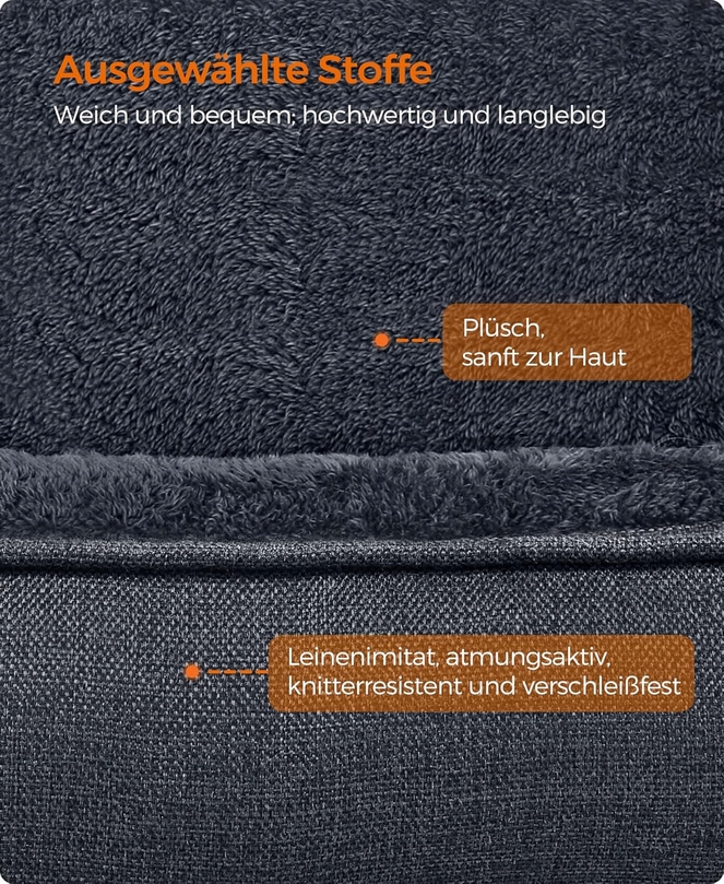Feandrea legowisko dla psa szary 120 cm x 90 cm - obrazek 3