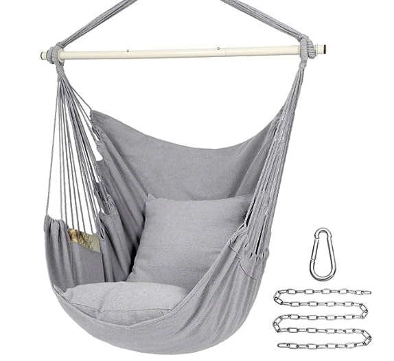 Fotel wiszący wolnostojący Songmics 50 cm 150 kg