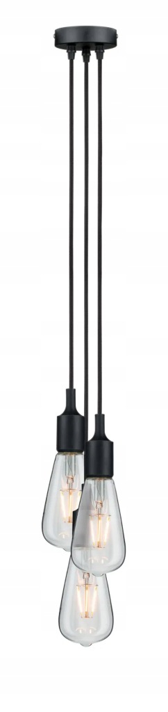 Lampa wisząca Paulmann Ketil Schwarz 3 -punkty światła wymienny moduł LED - obrazek 4