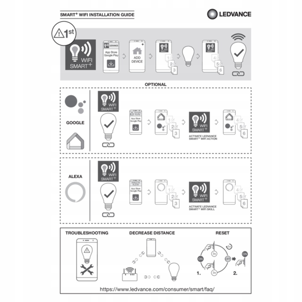 LEDVANCE SMART+ WiFi Classic ściemnialn E14 470lm - obrazek 3