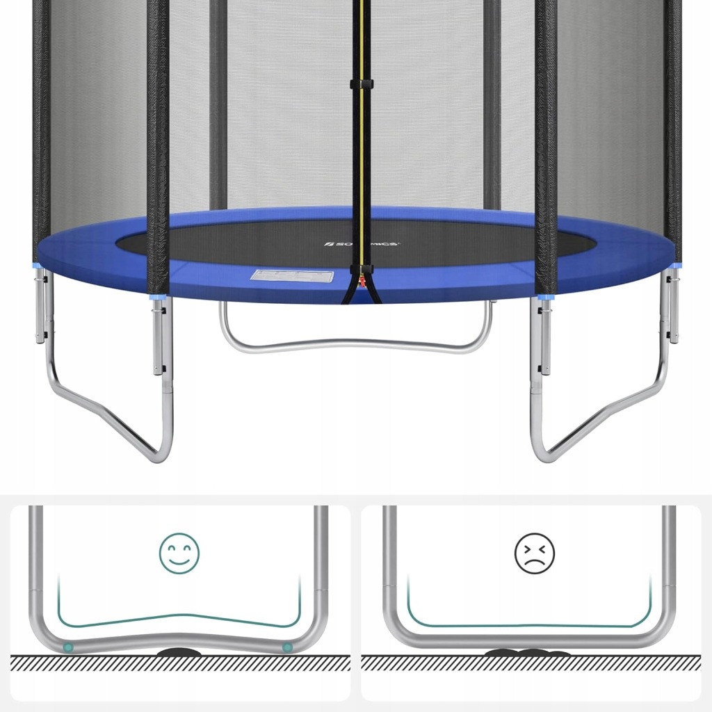 SONGMICS TRAMPOLINA 183 CM NIEBIESKA - obrazek 3