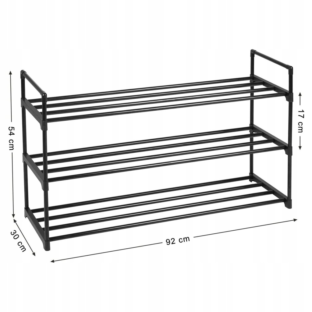 Szafka na buty, regał, Songmics LSA303B02 92 x 55 x 30,5 cm czarny - obrazek 8