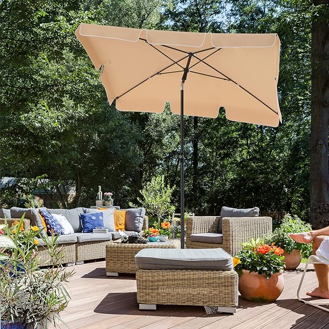 Parasol Songmics beżowy 200 x 240 cm - obrazek 8