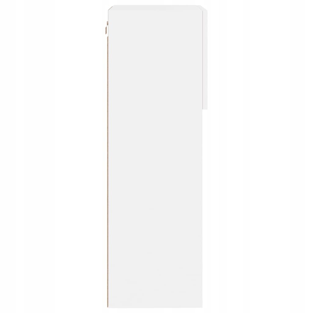 Szafka TV z LED, biała, 40,5x30x90 cm - obrazek 10