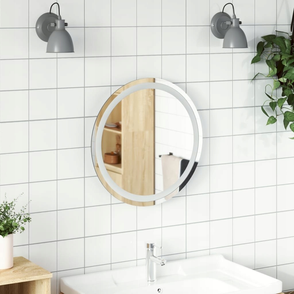 LUSTRO ŁAZIENKOWE Z LED OKRĄGŁE 50CM - obrazek 2