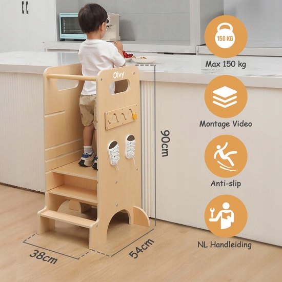 Olvy Kids - Wieża edukacyjna 4 w 1 - obrazek 3