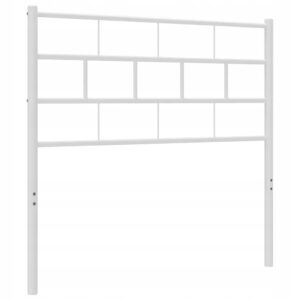 Metalowe wezgłowie, białe, 90 cm