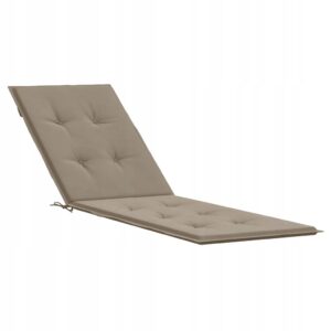 PODUSZKA NA LEŻAK 75-105X50X4 CM TAUPE OXFORD