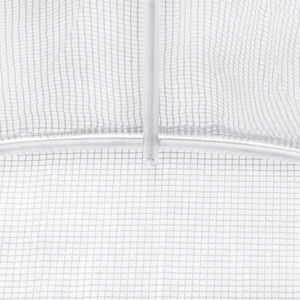 vidaXL Szklarnia ze stalową ramą, biała, vidaXL, 12 m², 6x2x2,85 m - obrazek 10