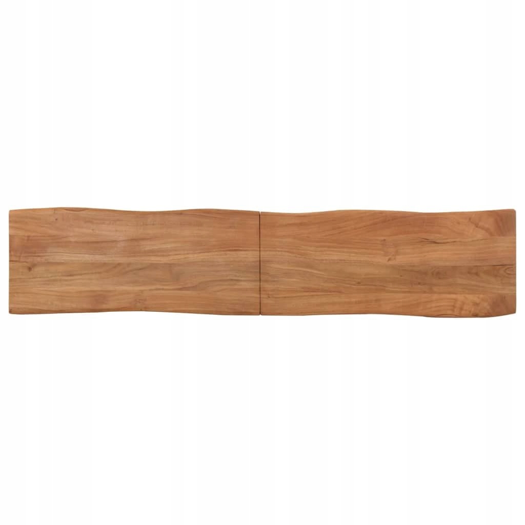 Ławka, 160 cm, lite drewno akacjowe i stal - obrazek 2