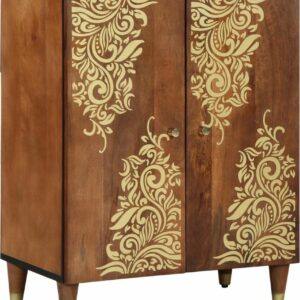 Szafka 60X33X75Cm Z Litego Drewna Mango