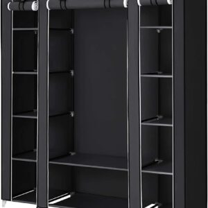 Szafa SONGMICS Szafa 150 x 175 x 45 cm czarny 150 x 175 x 45 cm czarny