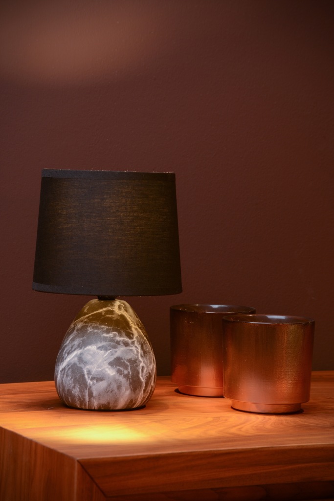 LAMPKA STOŁOWA LUCIDE MARMO 47508/81/30 CZARNY - obrazek 8