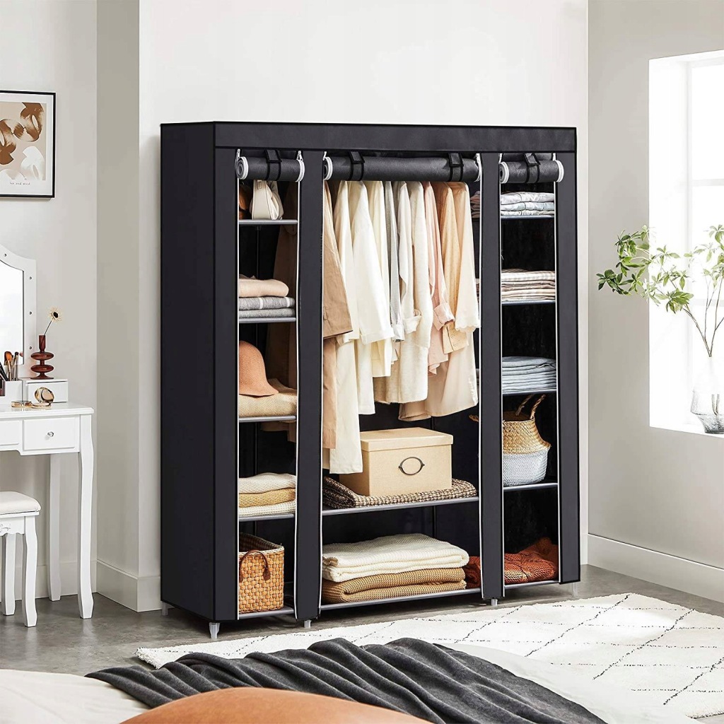 Szafa SONGMICS Szafa 150 x 175 x 45 cm czarny 150 x 175 x 45 cm czarny - obrazek 2