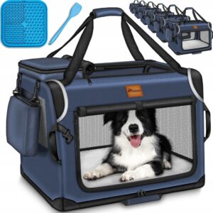 TRANSPORTER TORBA PODRÓŻNA DLA ZWIERZĄT ROZMIAR S 50 x 34 x 34 CM GRANATOWA