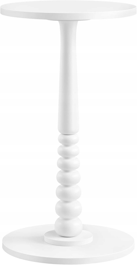 Stolik kawowy Songmics okrągły 30 x 30 x 55cm biały